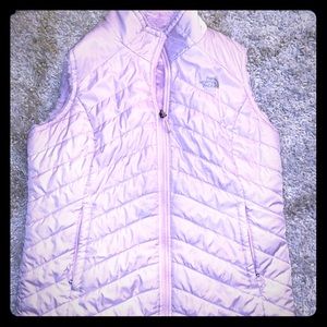 Pink North Face reversible vest